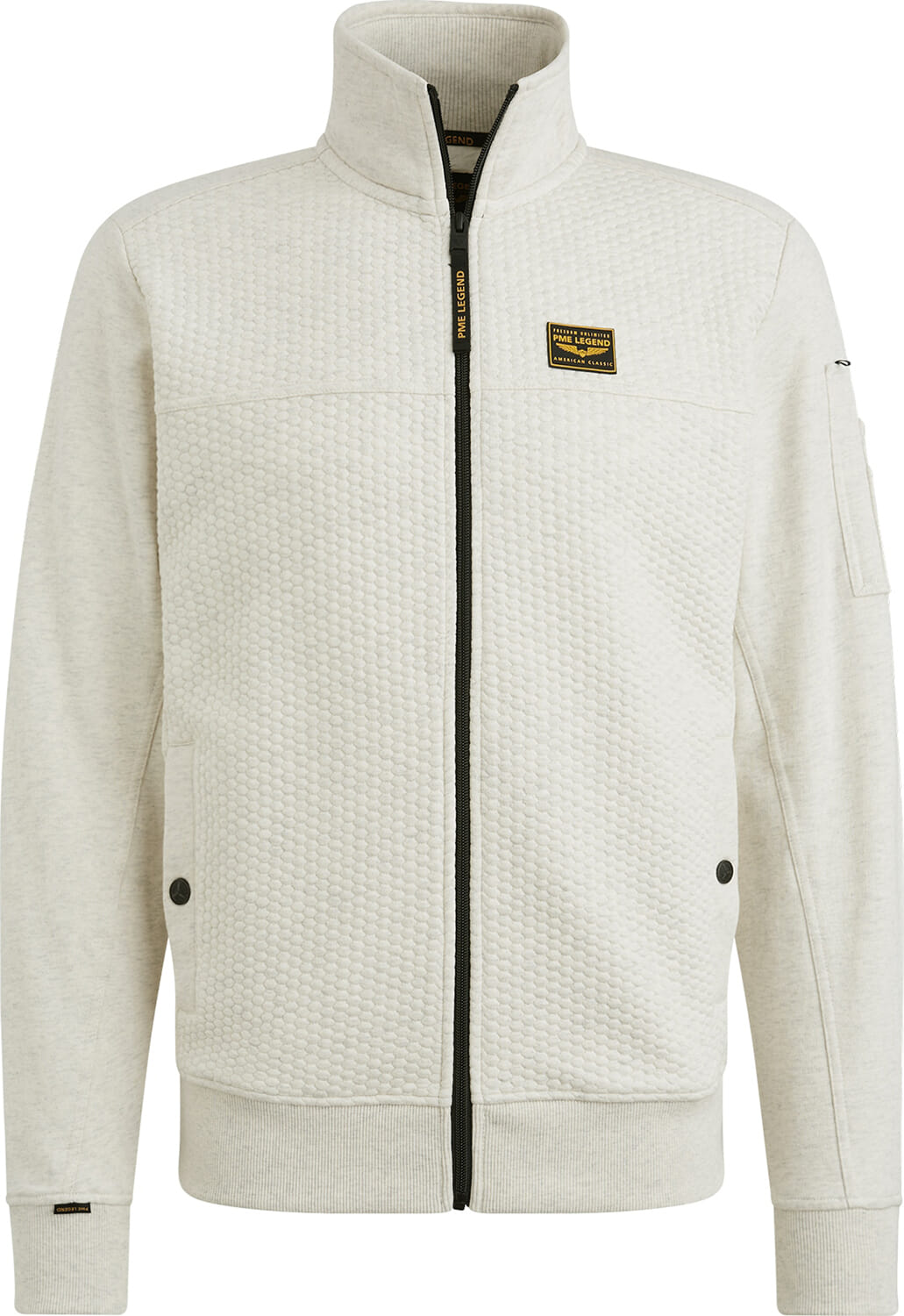 Pme Legend Sweatvest Interlock Grijs