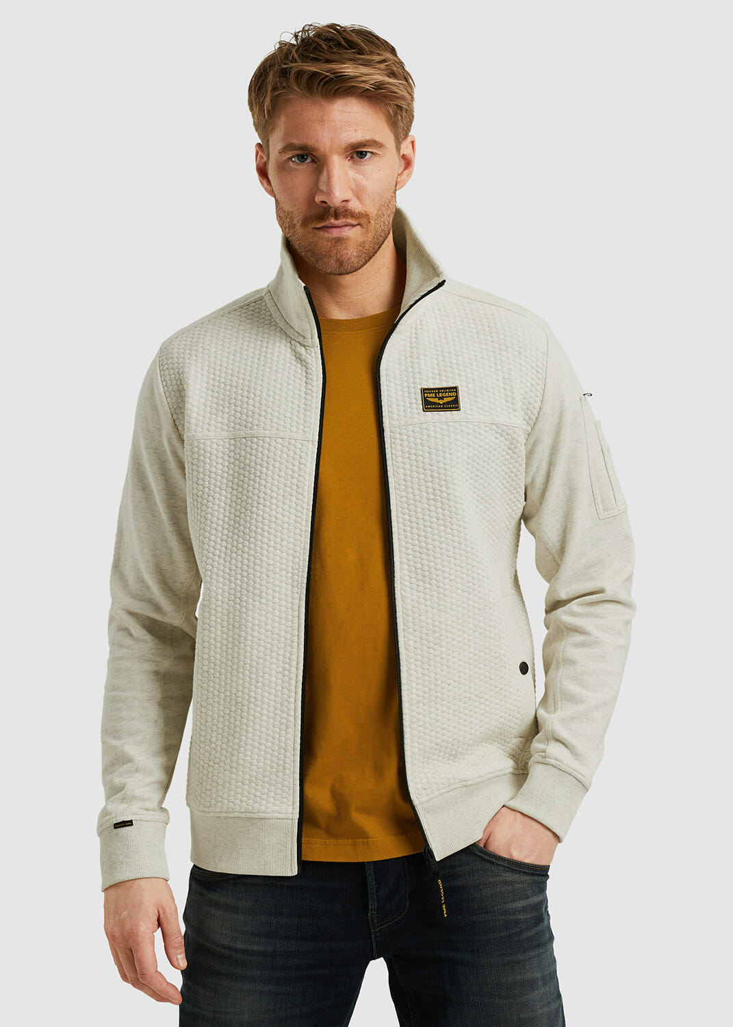 Pme Legend Sweatvest Interlock Grijs