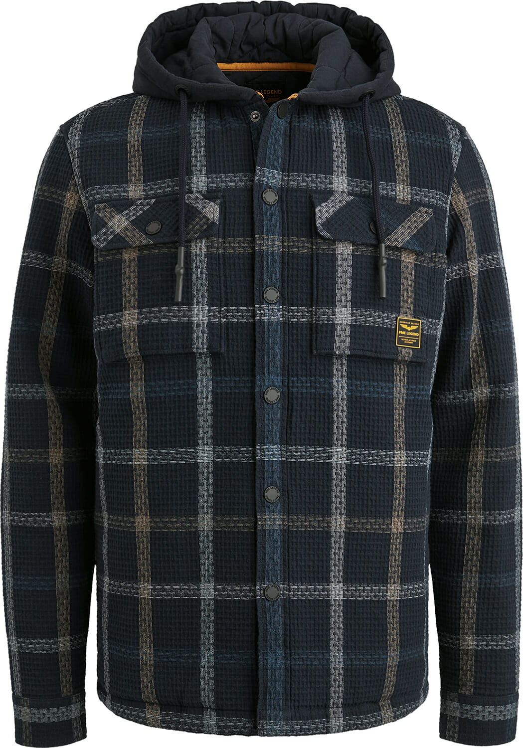 Pme Legend Overhemd Window Check Blauw