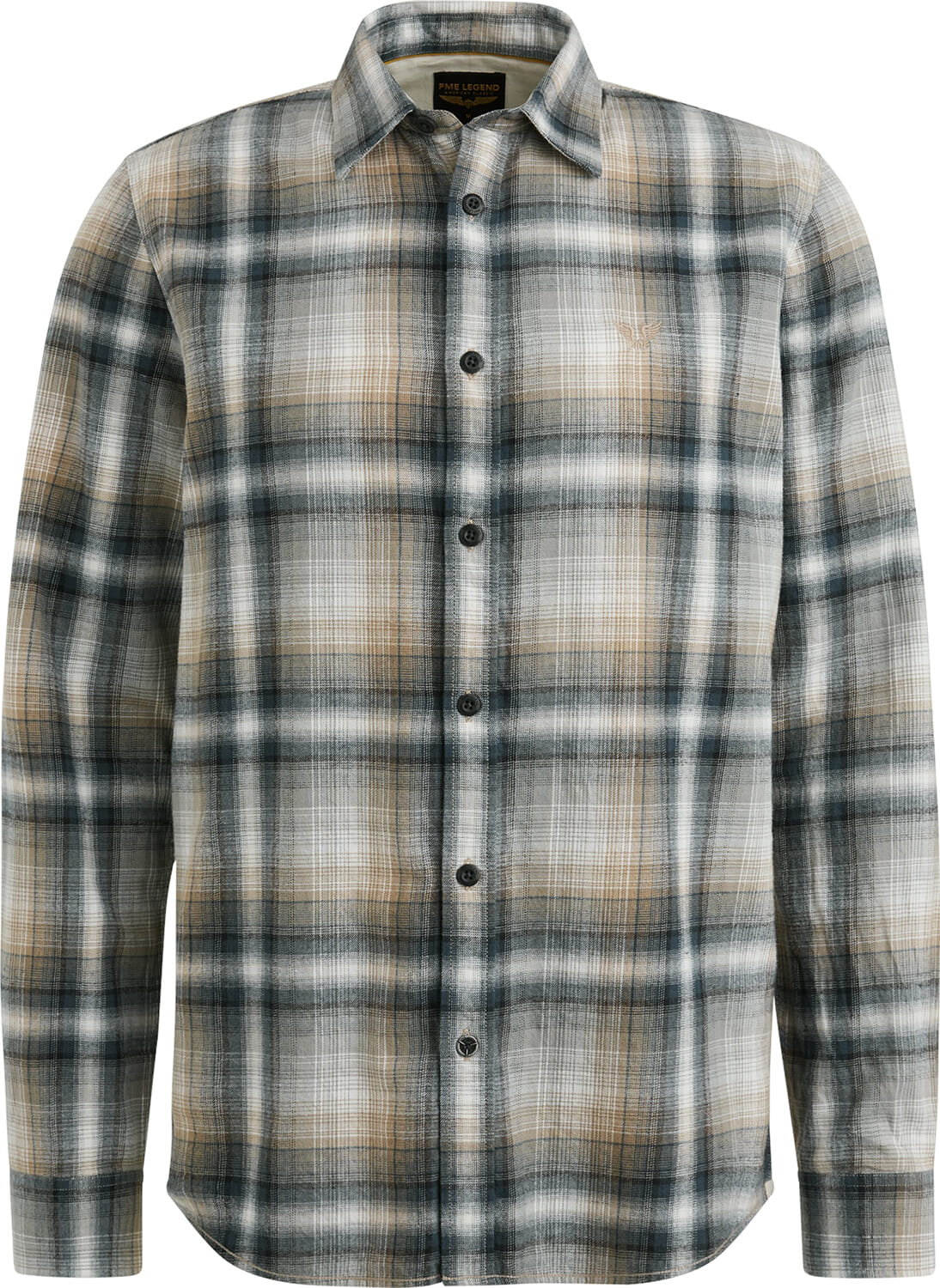 Pme Legend Overhemd Check Blauw