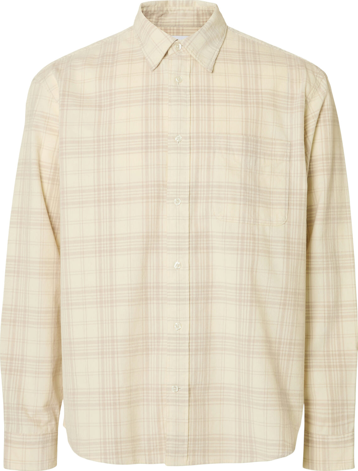 Selected Homme Overhemd Regcord Check Off White