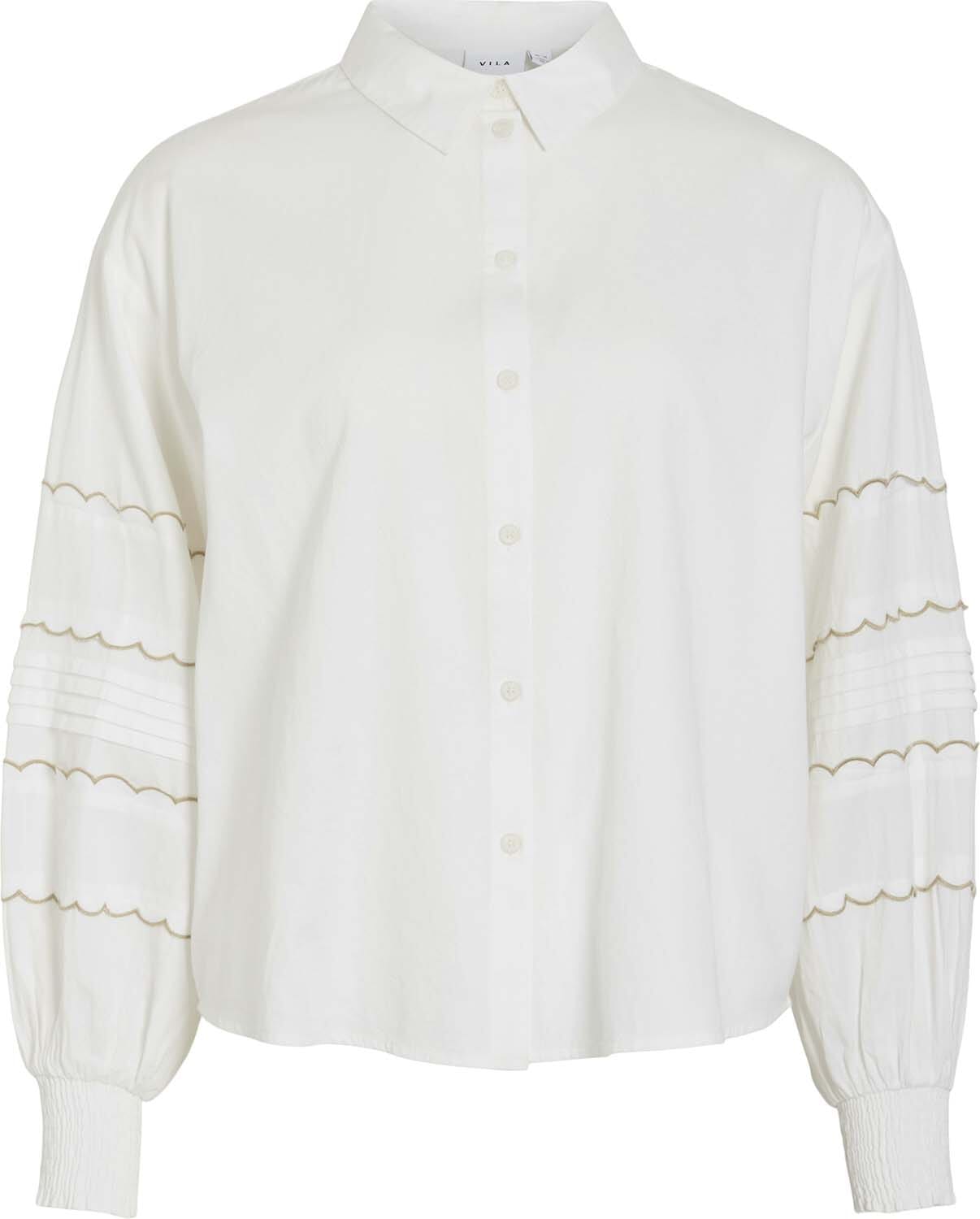 Vila Blouse Ambre Scallop Wit