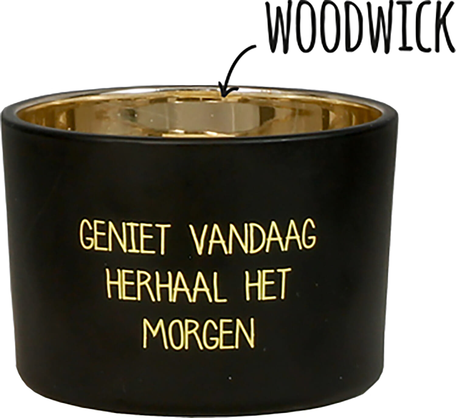 My flame lifestyle Sojakaars - Geniet vandaag herhaal het morgen Zwart
