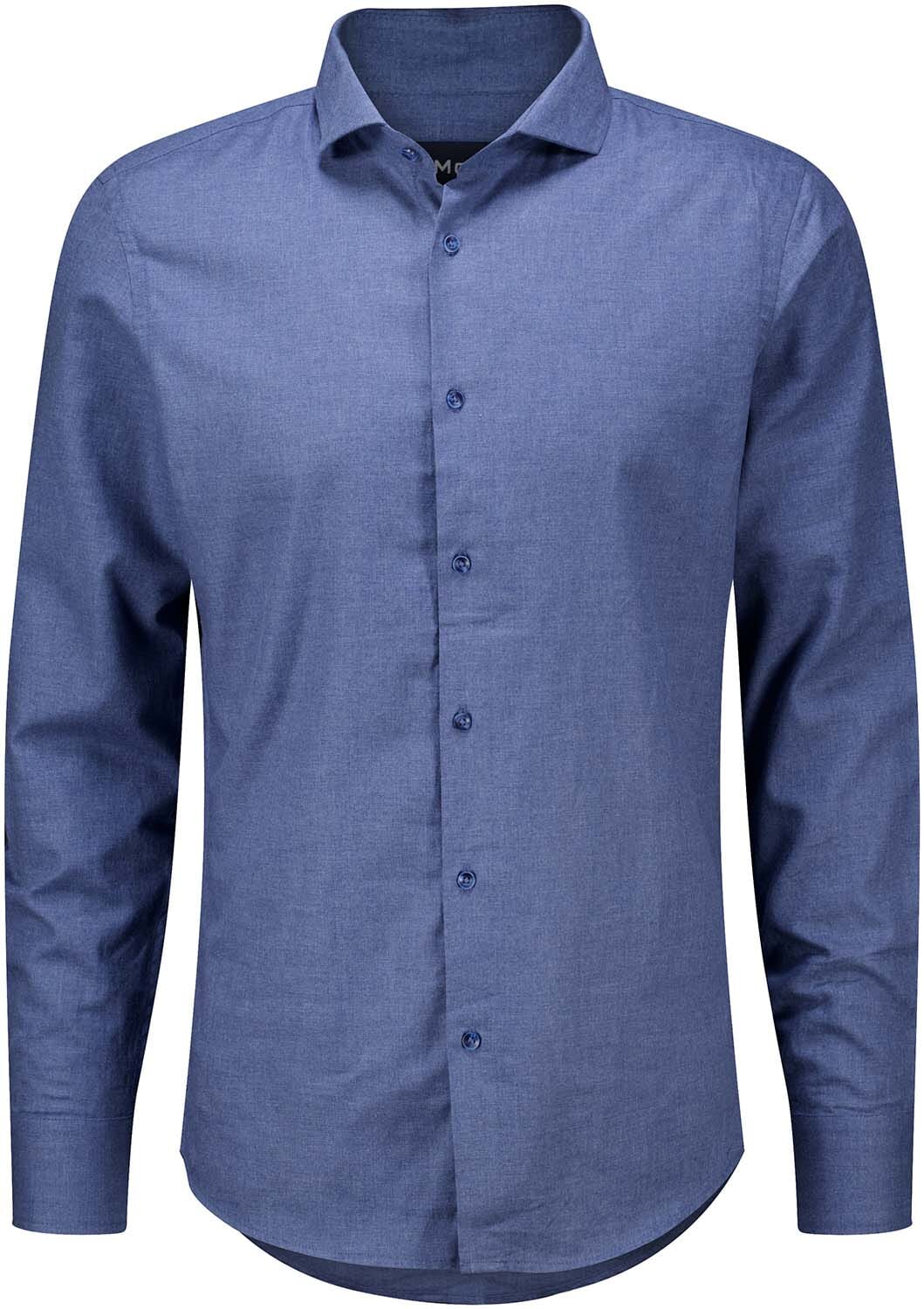 Bomont Overhemd Brushed Twill Blauw