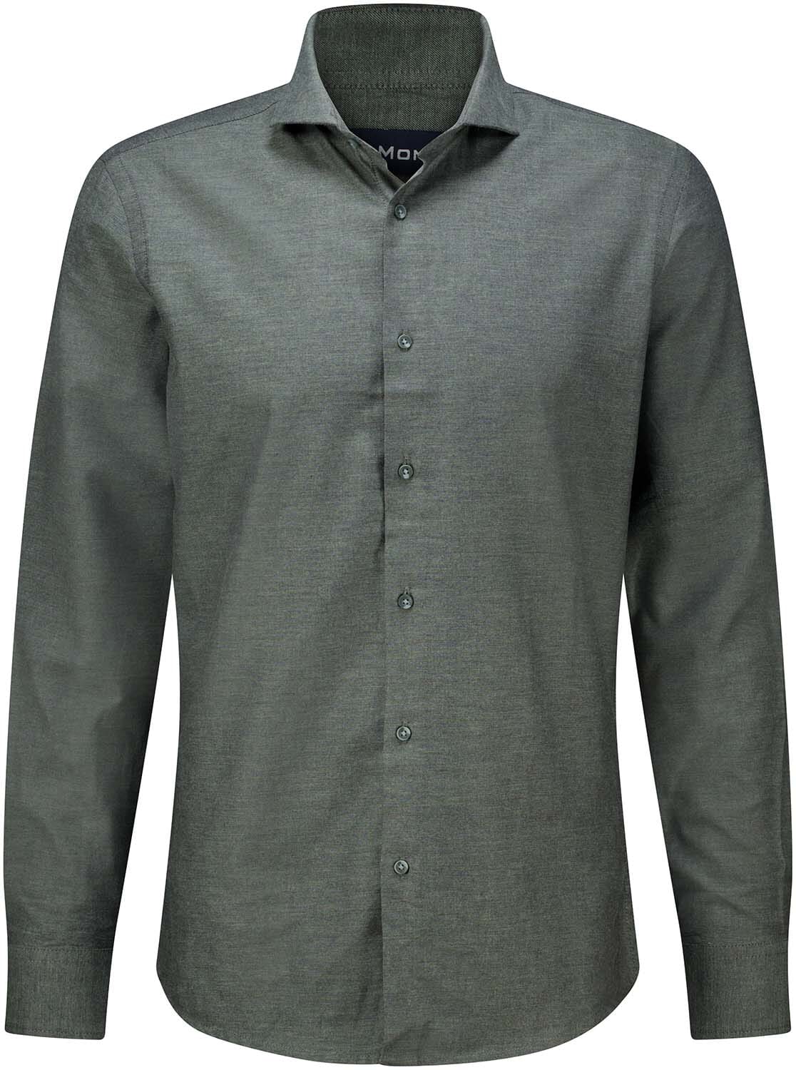 Bomont Overhemd Brushed Twill Groen