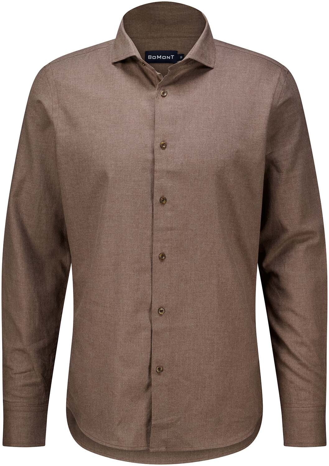Bomont Overhemd Brushed Twill Kakhi