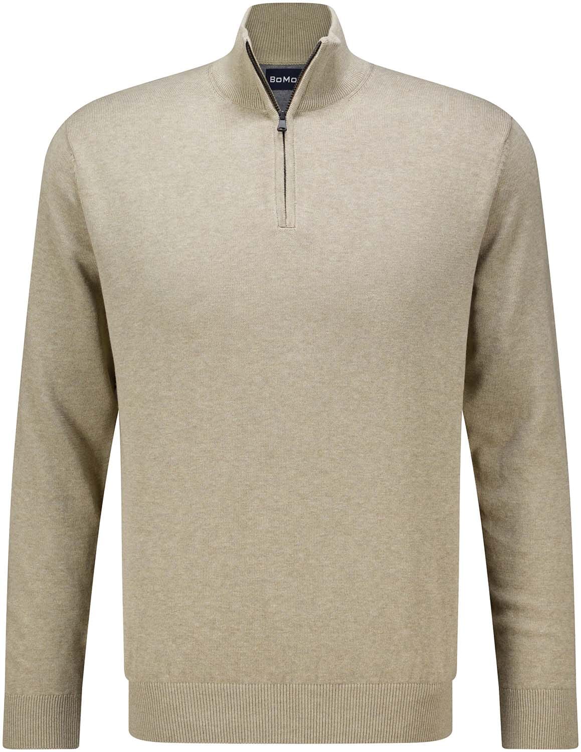 Bomont Half-zip Trui Kakhi