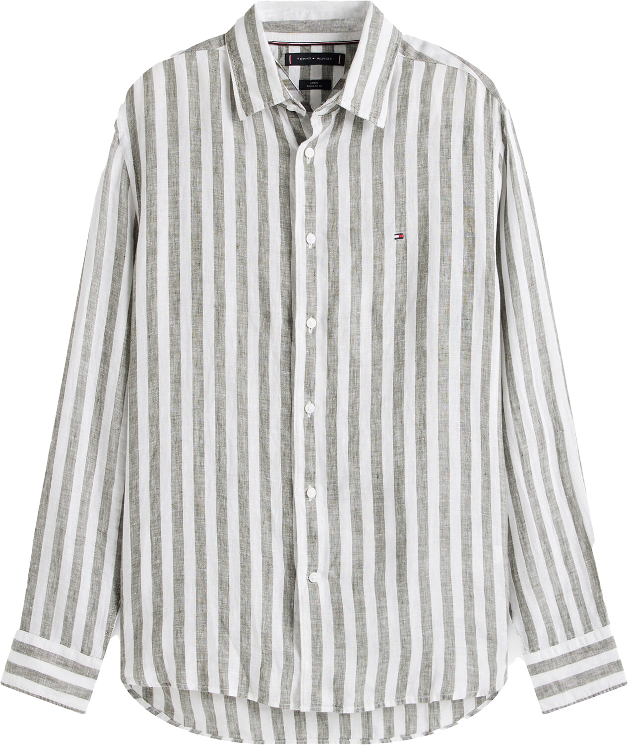 Tommy Hilfiger Overhemd Stripe Groen