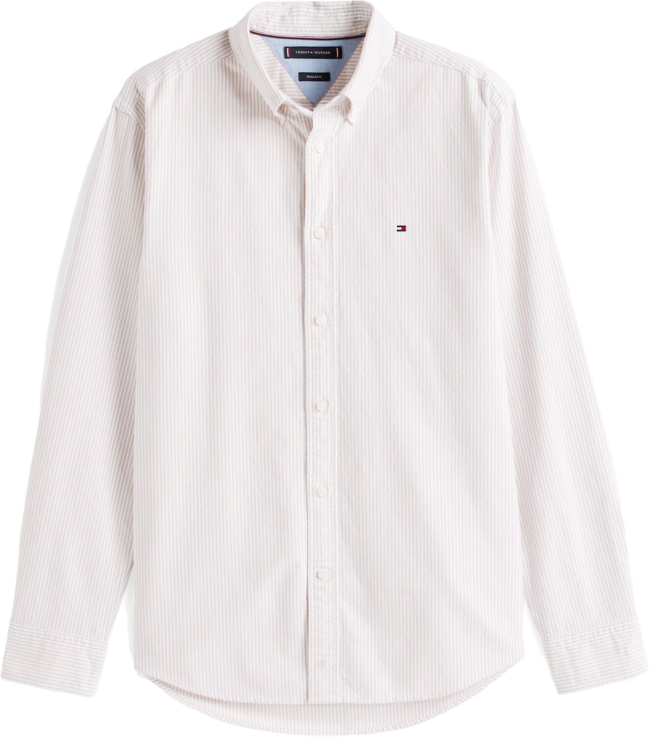 Tommy Hilfiger Overhemd Heritage Oxford Stripe Wit