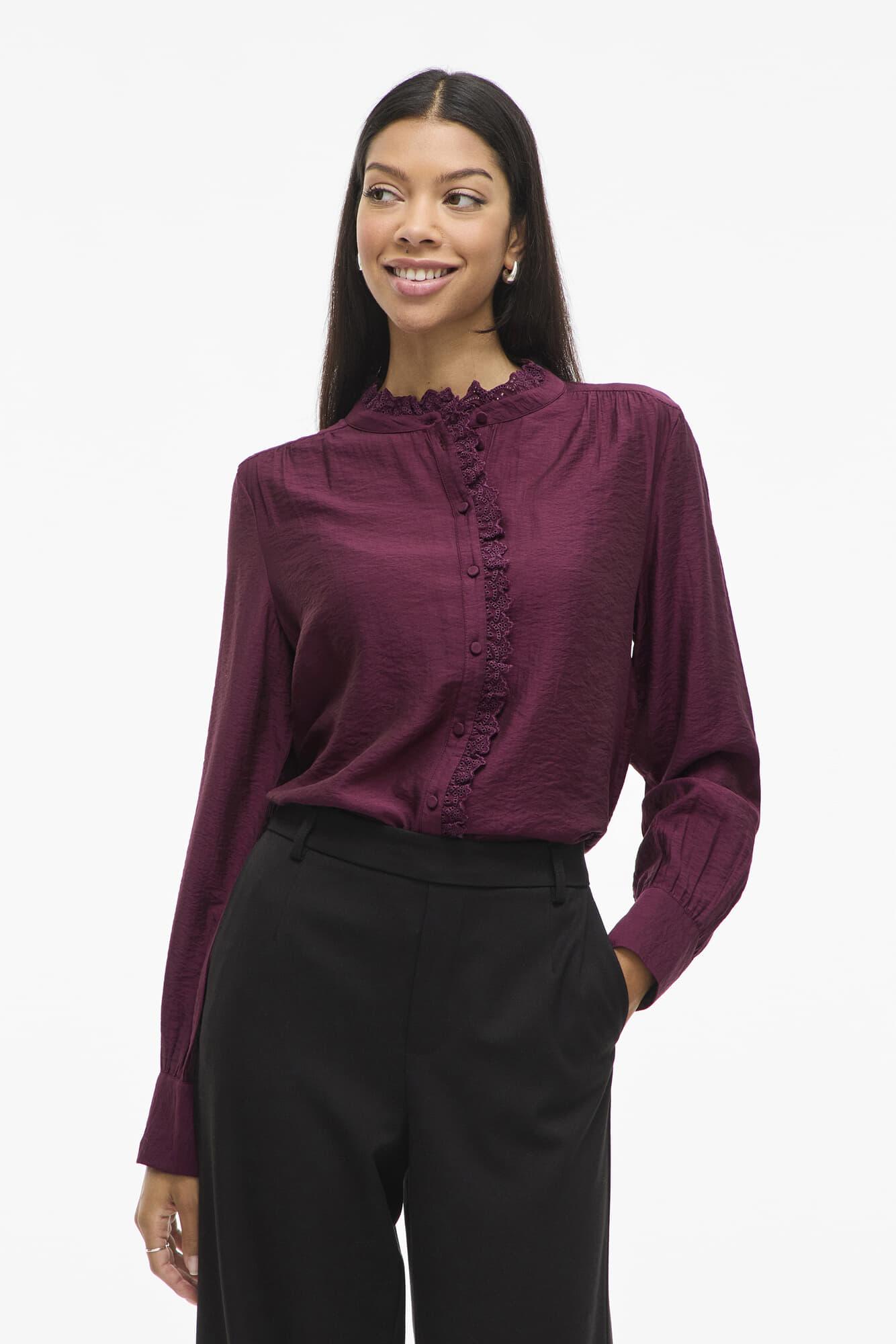 Vila Blouse Malima Paars