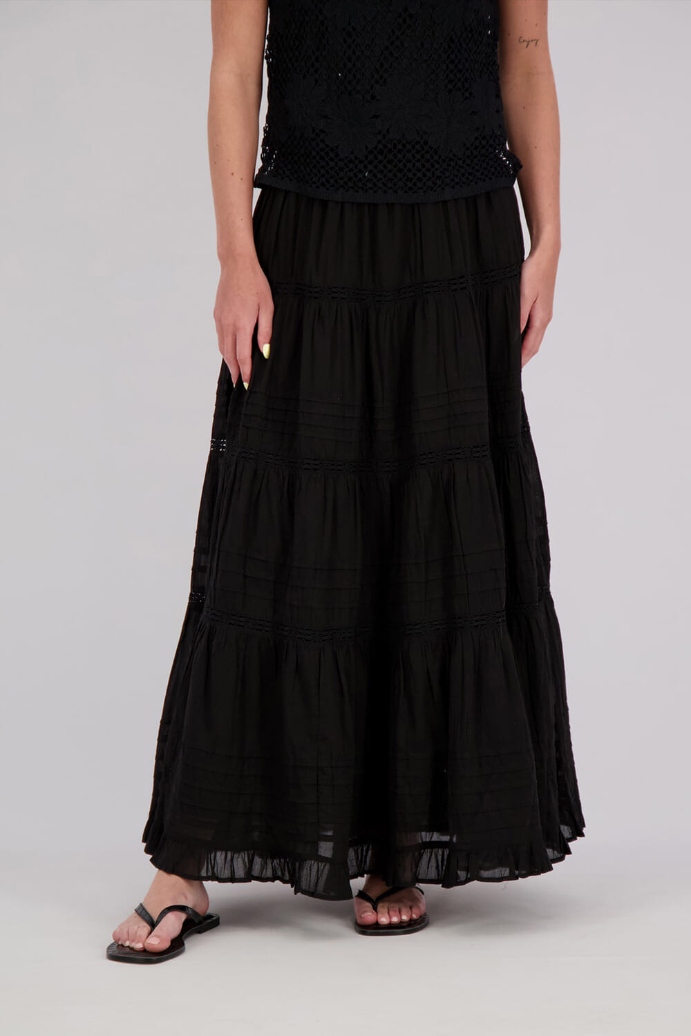 Neo Noir Rok Felicia s Voile Zwart