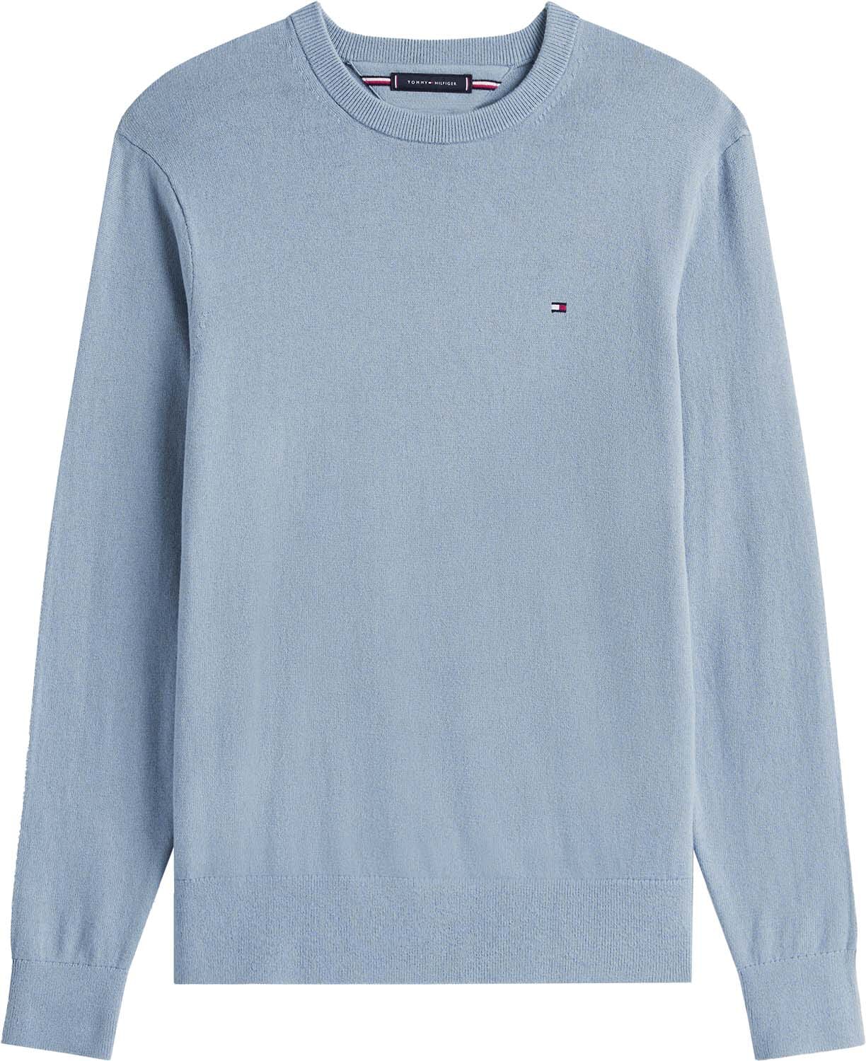Tommy Hilfiger Gebreide Trui Pima Blauw
