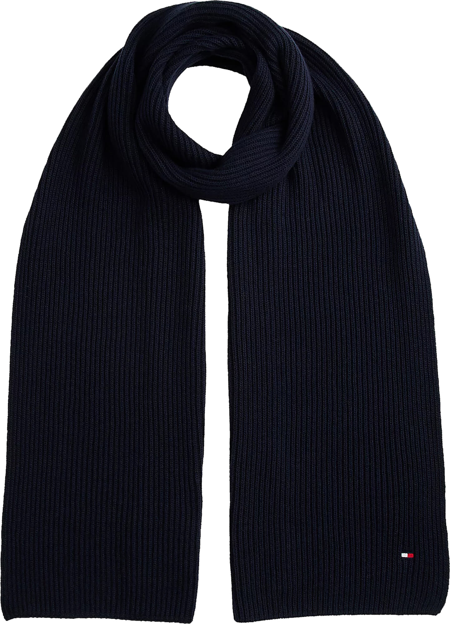 Tommy Hilfiger th flag pima cotton cash scarf Navy
