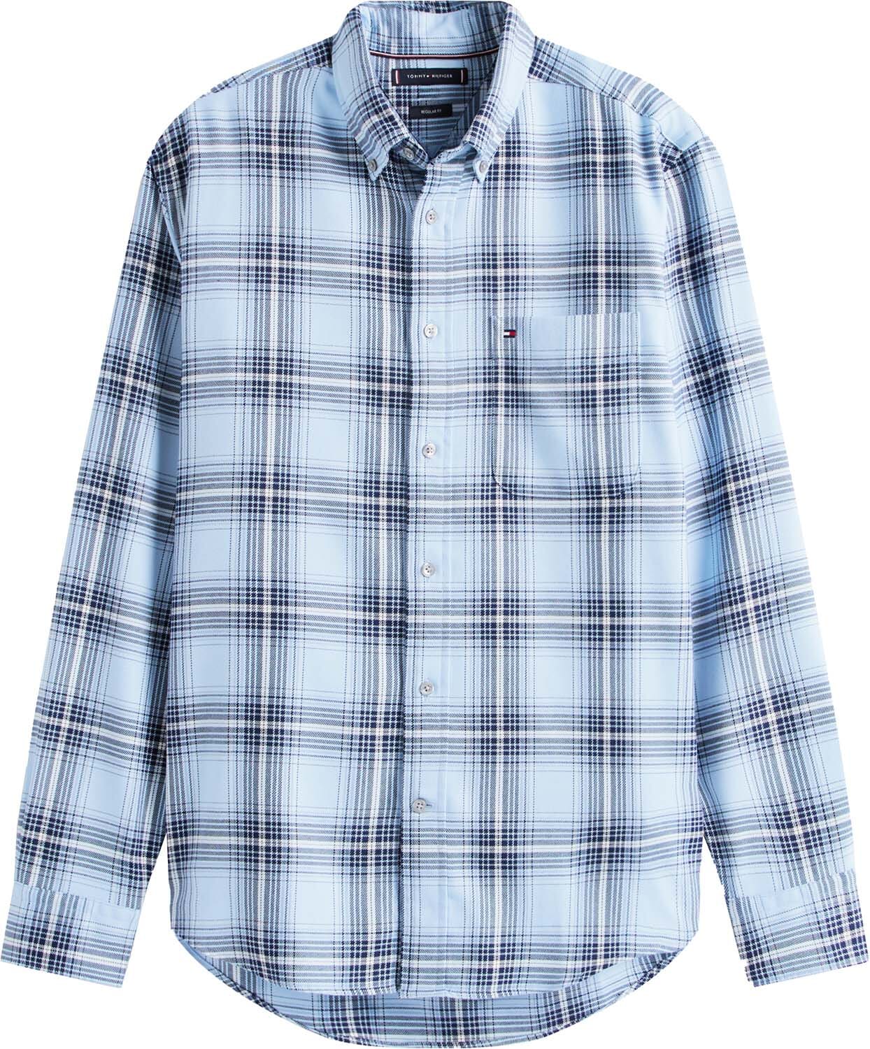 Tommy Hilfiger Overhemd Checked Blauw