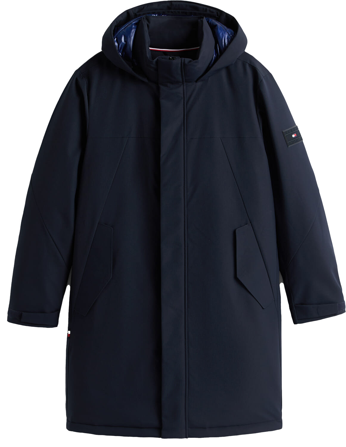 Tommy Hilfiger Padded Parka Jas Tech Hooded Blauw