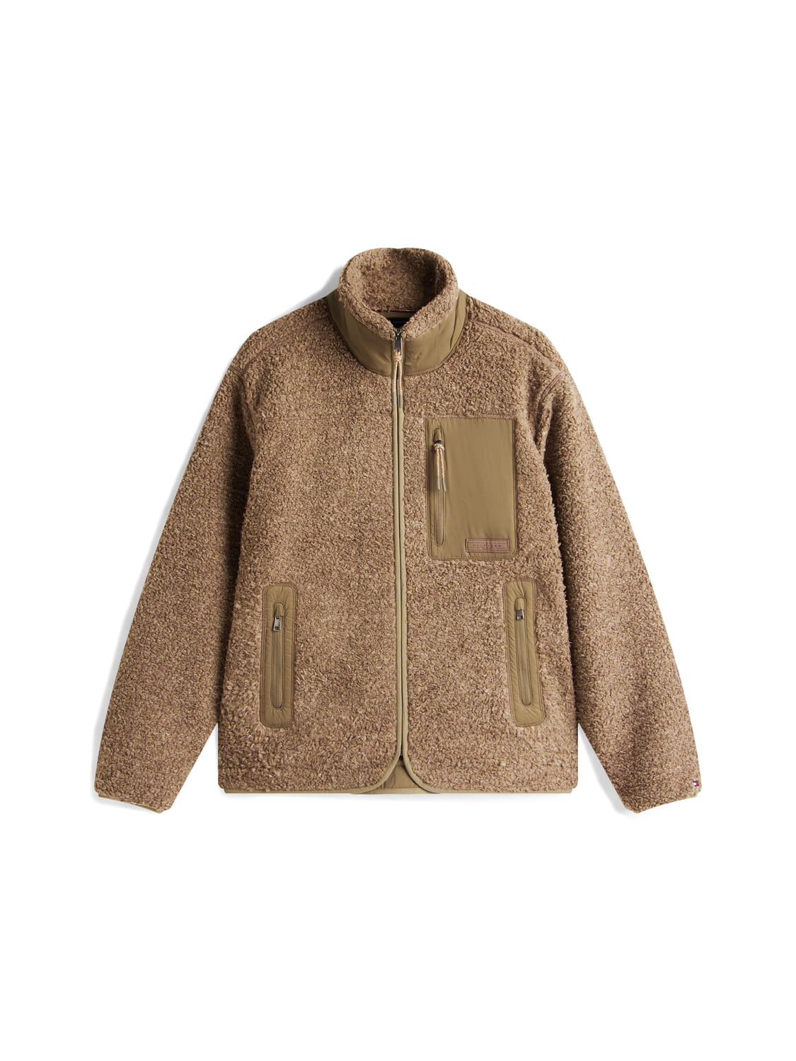 Tommy Hilfiger Vest Teddy Fleece Taupe Tommy Hilfiger Vest Teddy Fleece Taupe