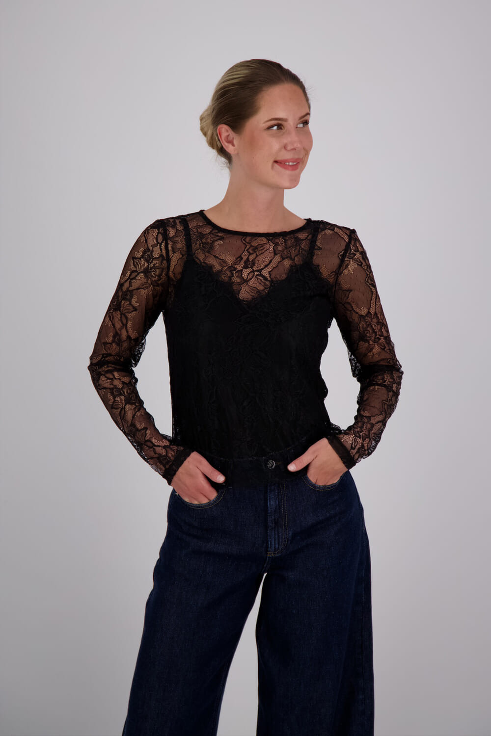 Object Blouse Lulla Zwart
