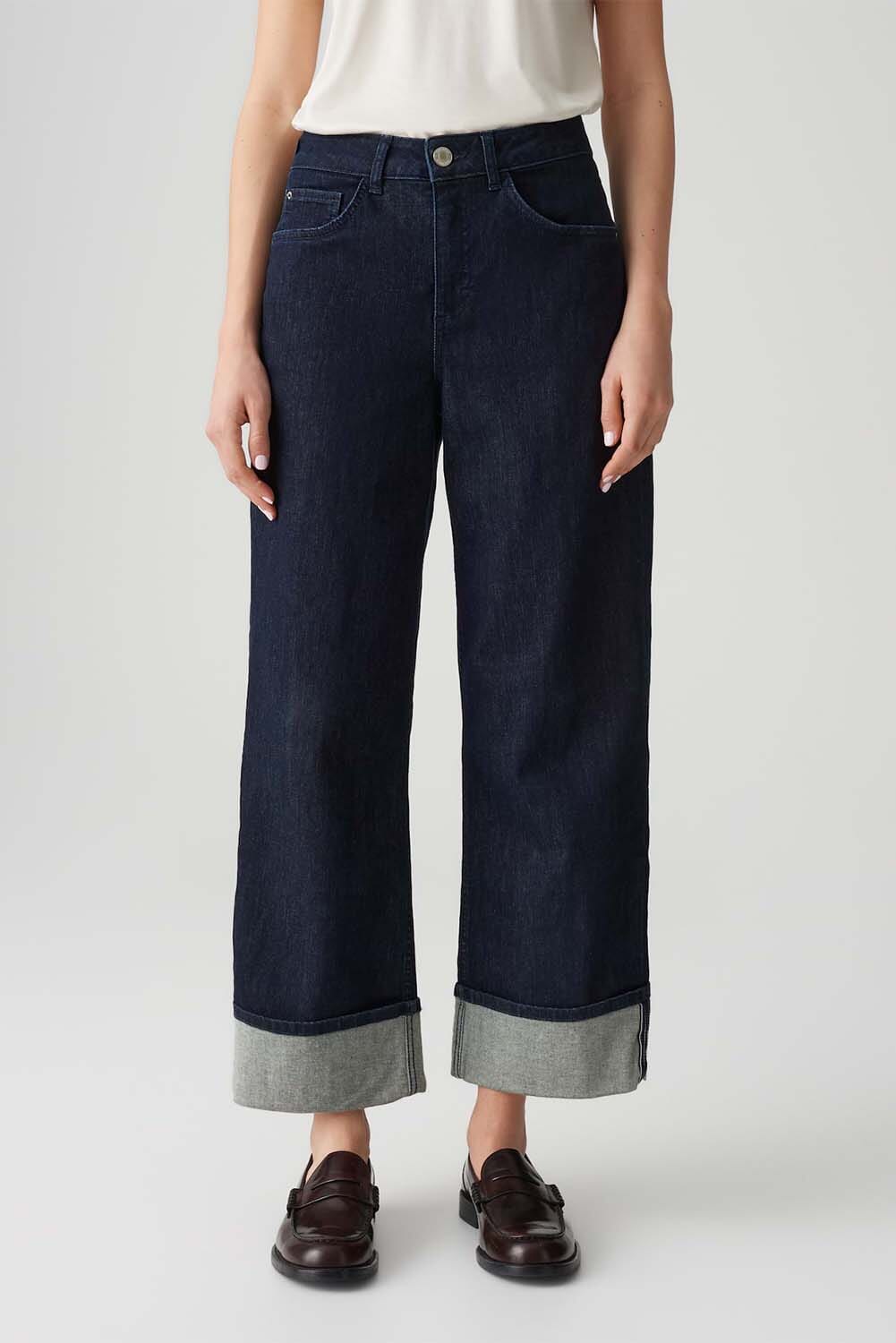 Opus Jeans Miva Turn Up Blauw