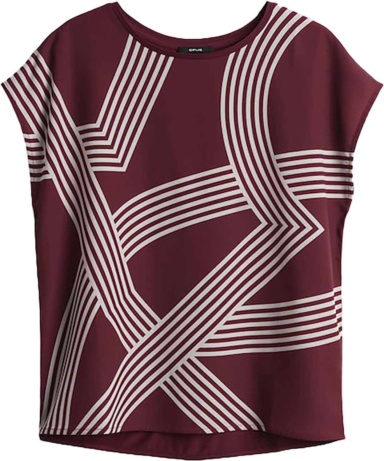 Opus Top Sabethi print Rood