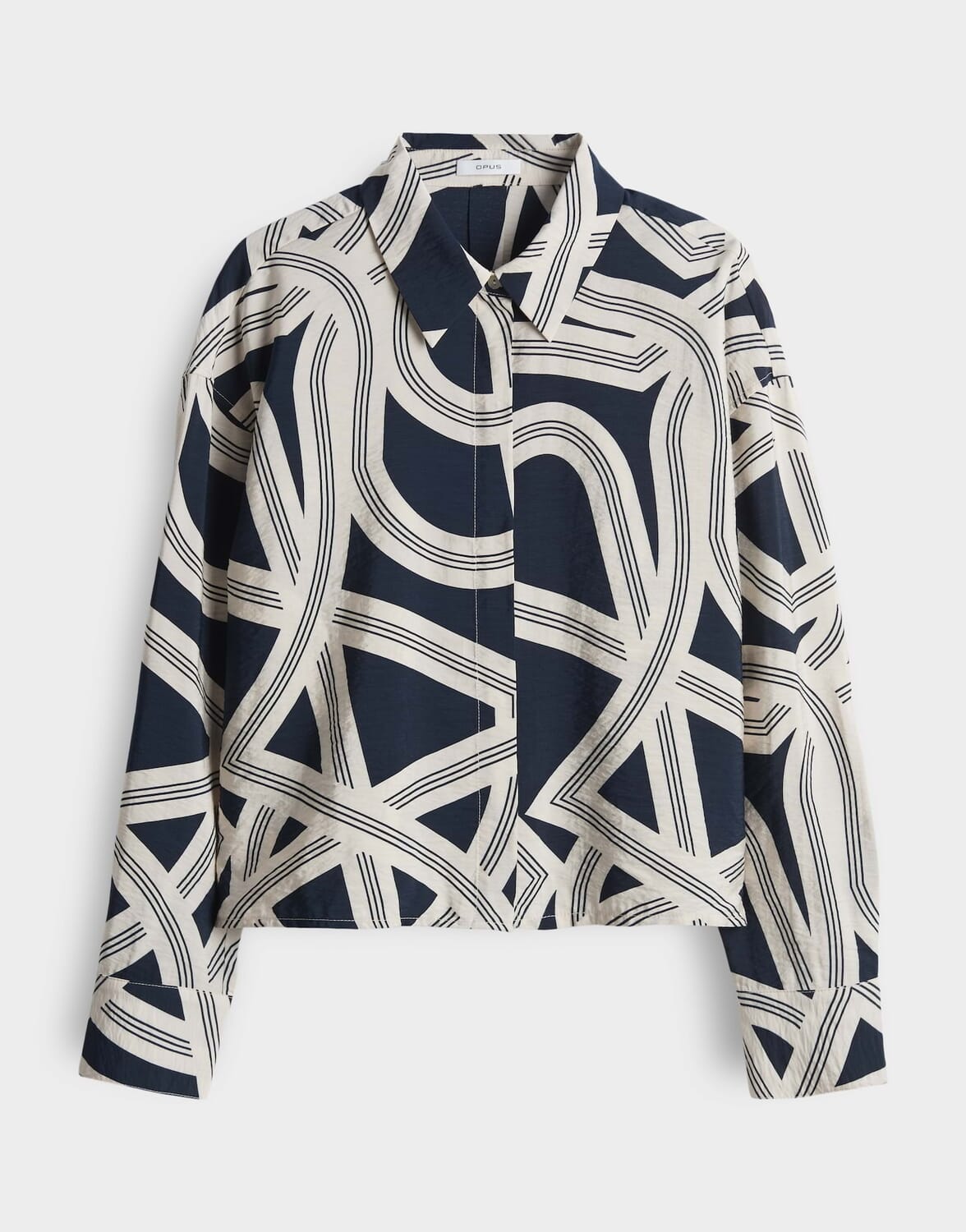 Opus Blouse Famena lane Blauw