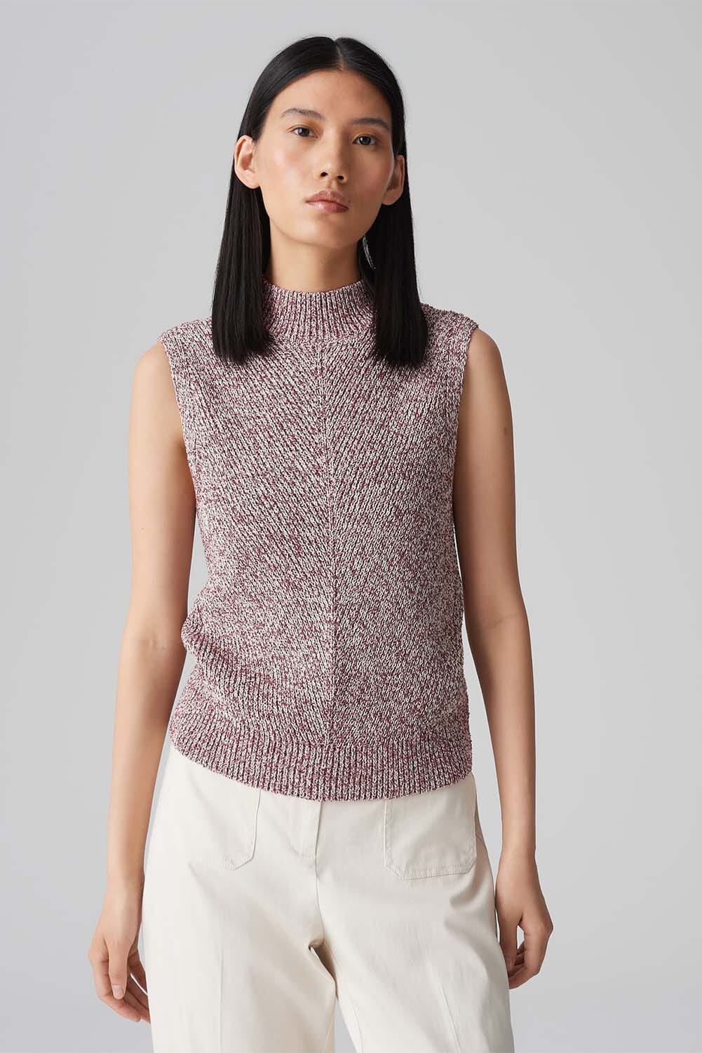 Opus Gebreide Top Pohilo Slank  Rood