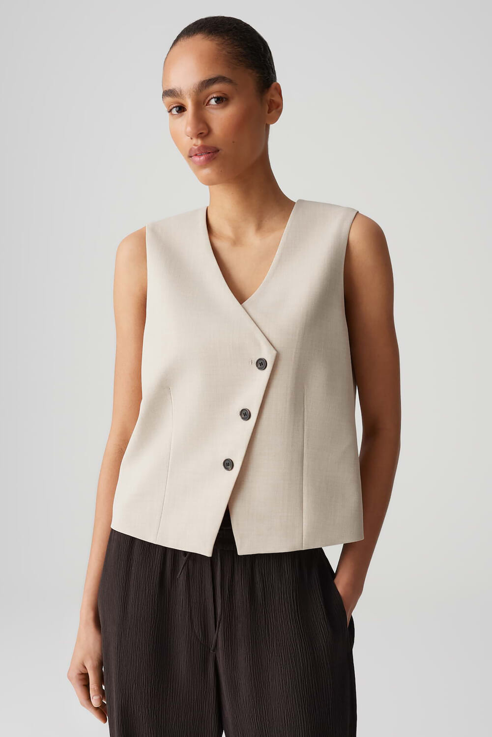 Opus Vest Warfa Beige