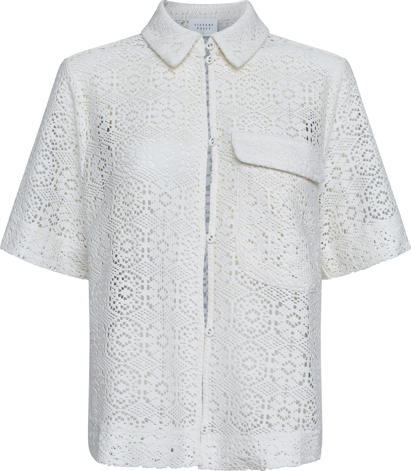 Sisters Point Blouse Elsia-sh.ss Wit