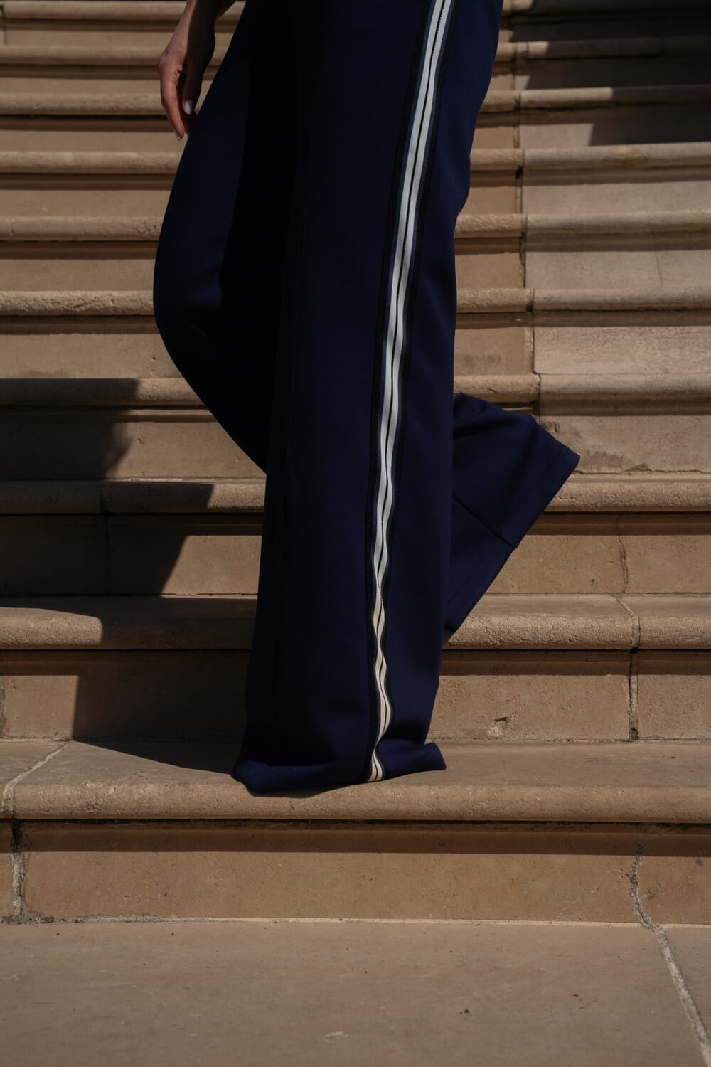 Nukus Pantalon Nikki Tape Blauw