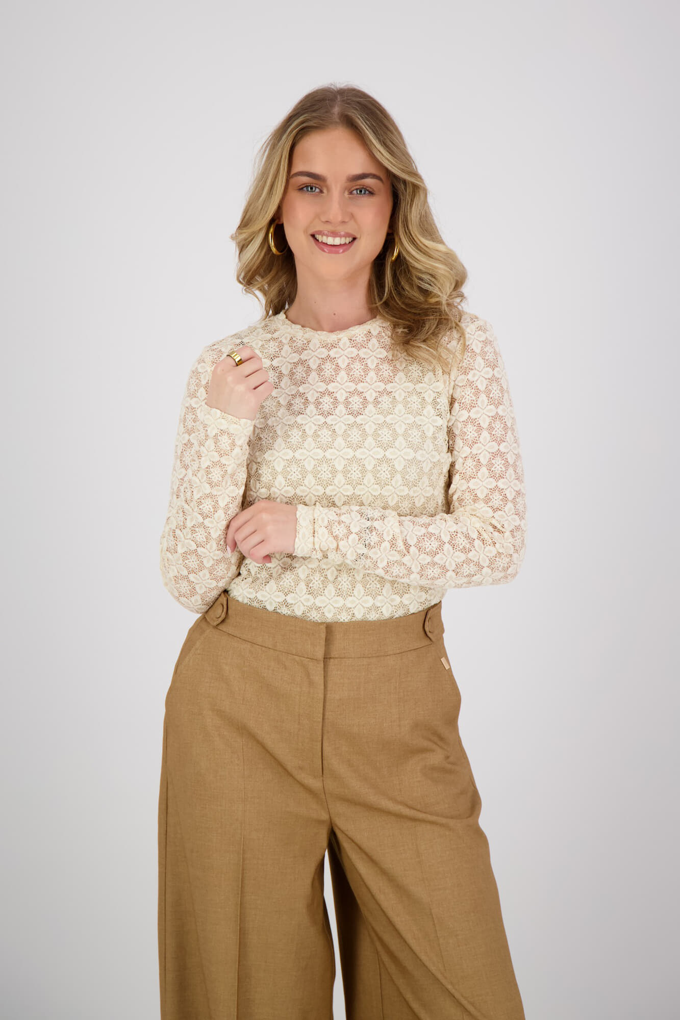 Aaiko Longsleeve Mason Beige