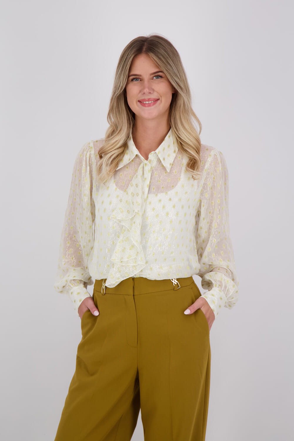Aaiko Blouse Yalise Dot Wit