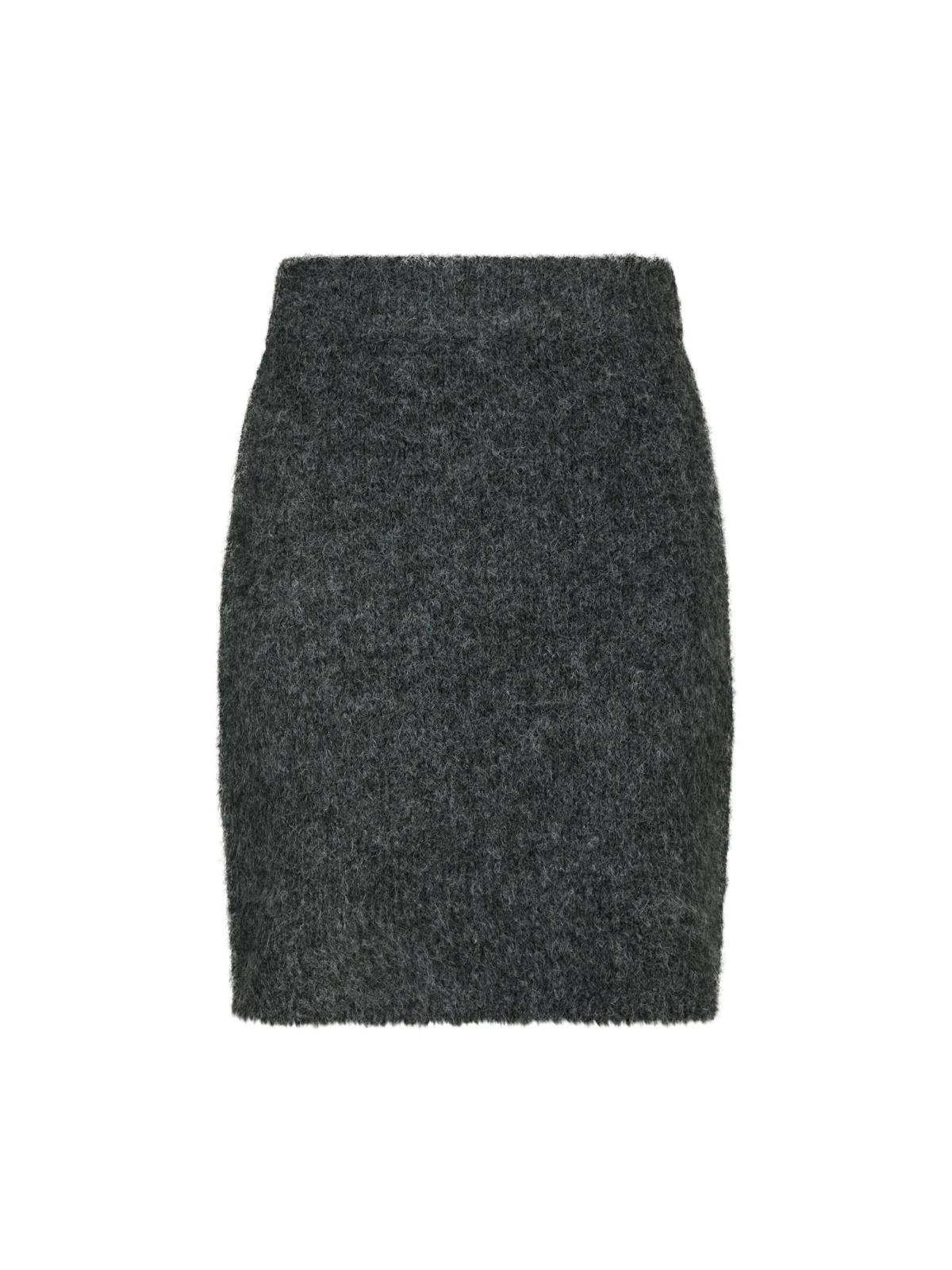 Neo Noir Rok Naria Fluffy Antraciet