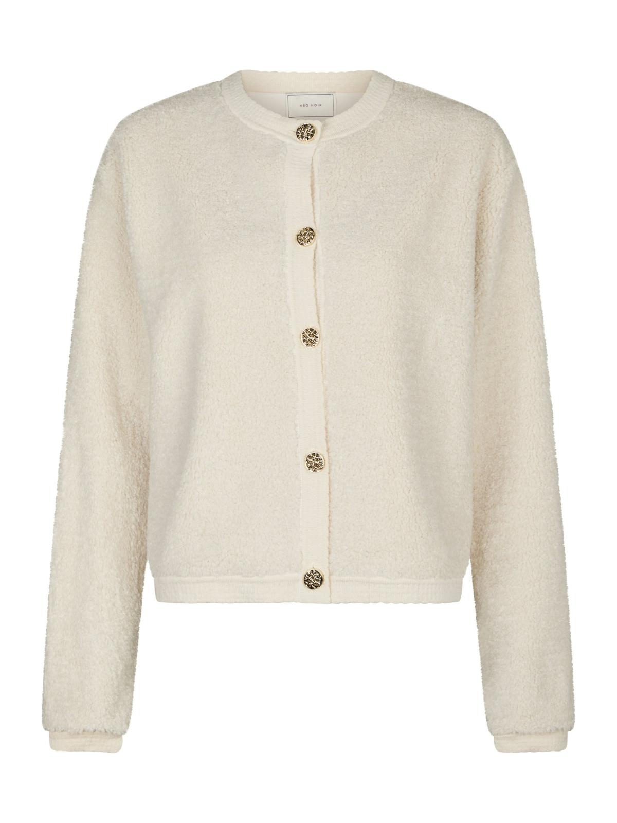 Neo Noir Vest Limo Fluffy Knit Beige