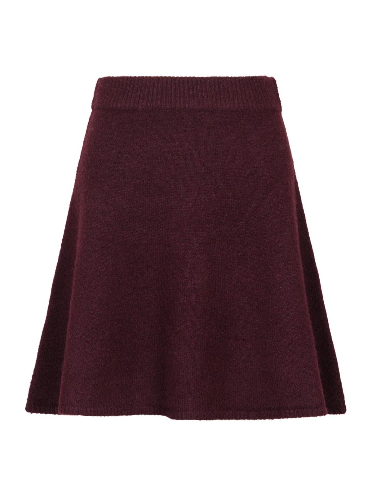Neo Noir Gebreide Rok Gisa Bordeaux Rood