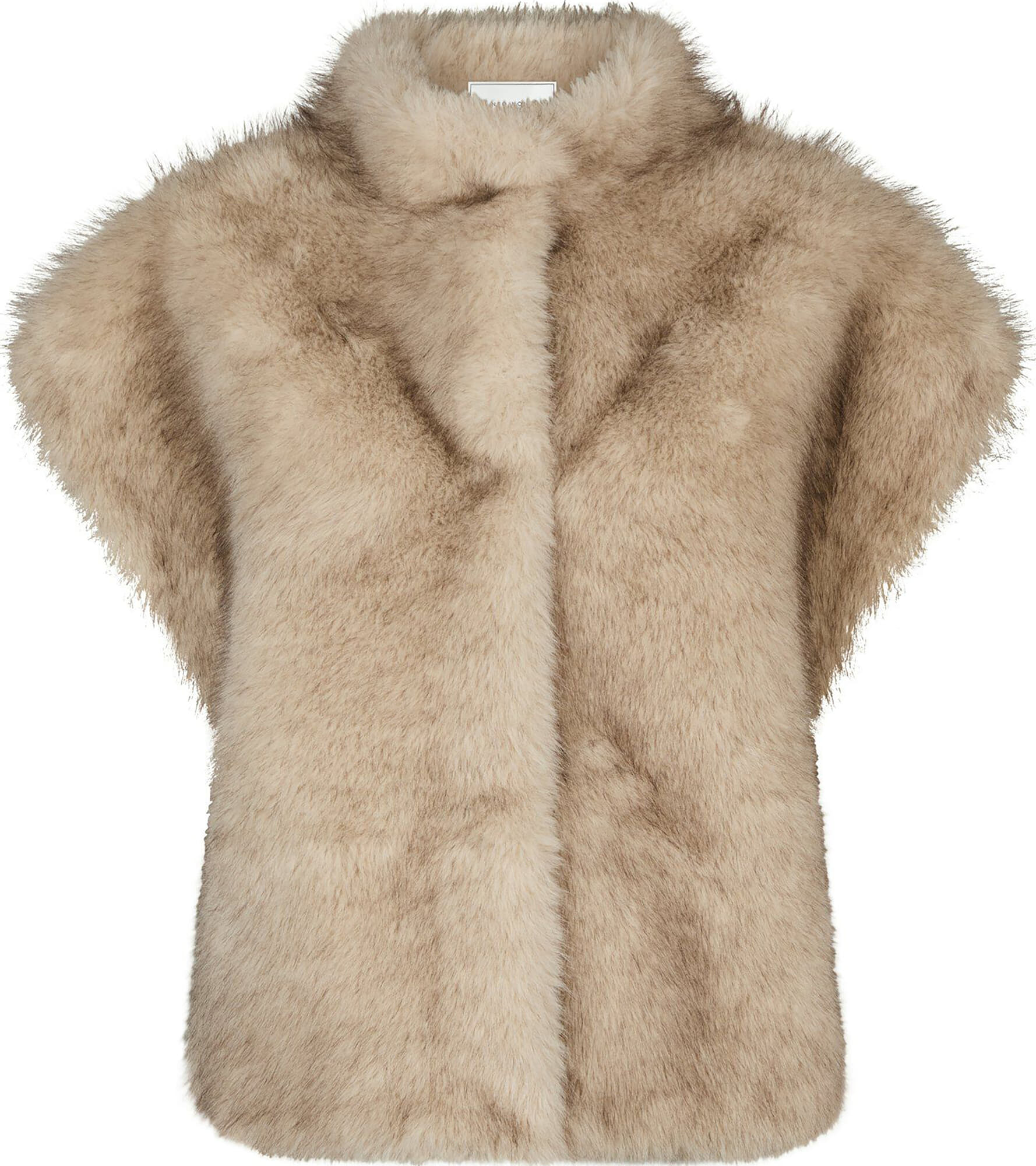 Neo Noir Vest Keveni Faux Fur Reversable Beige