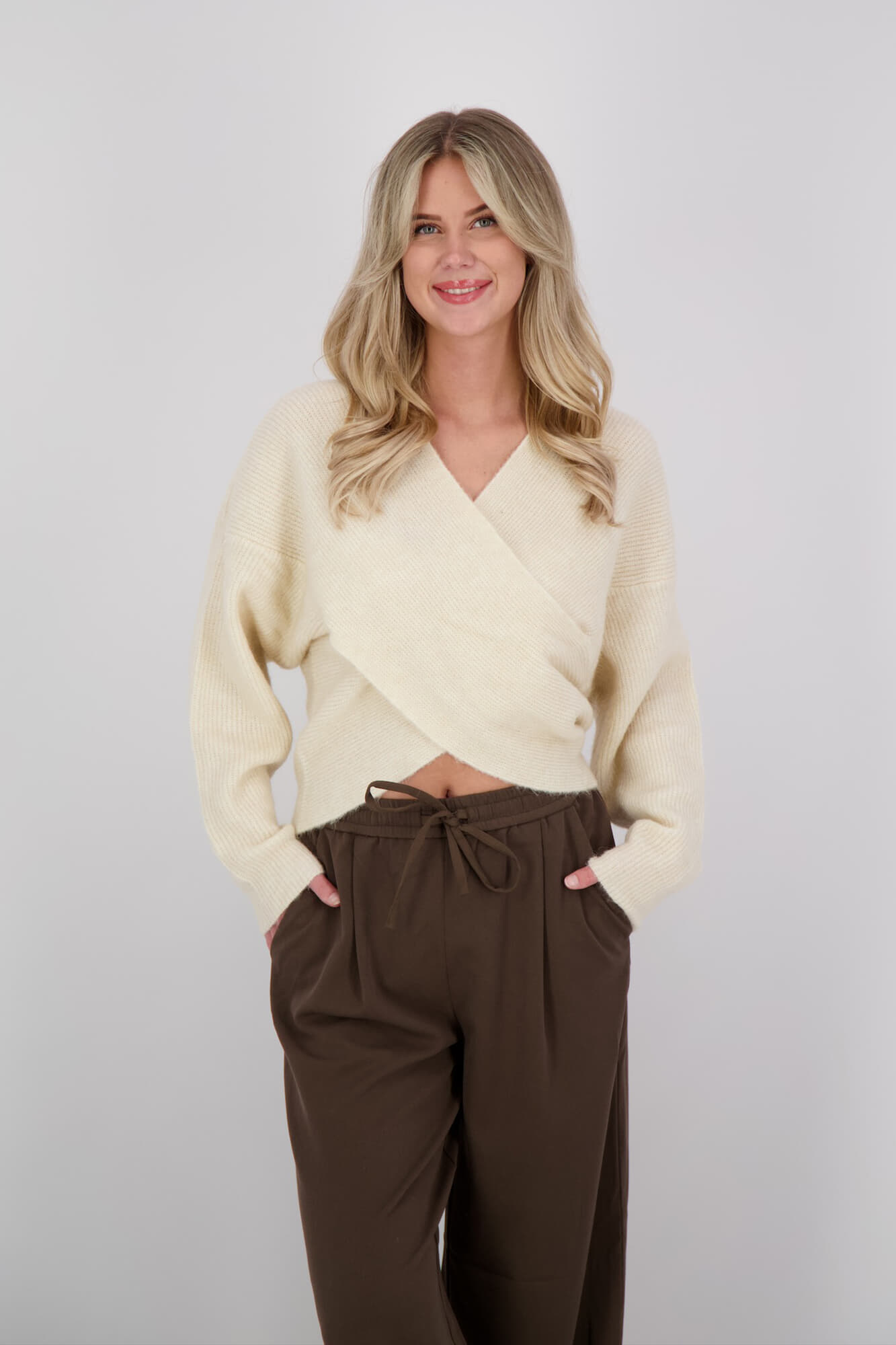 MSCH Copenhagen Pullover Zinelle Hope Wrap  Beige