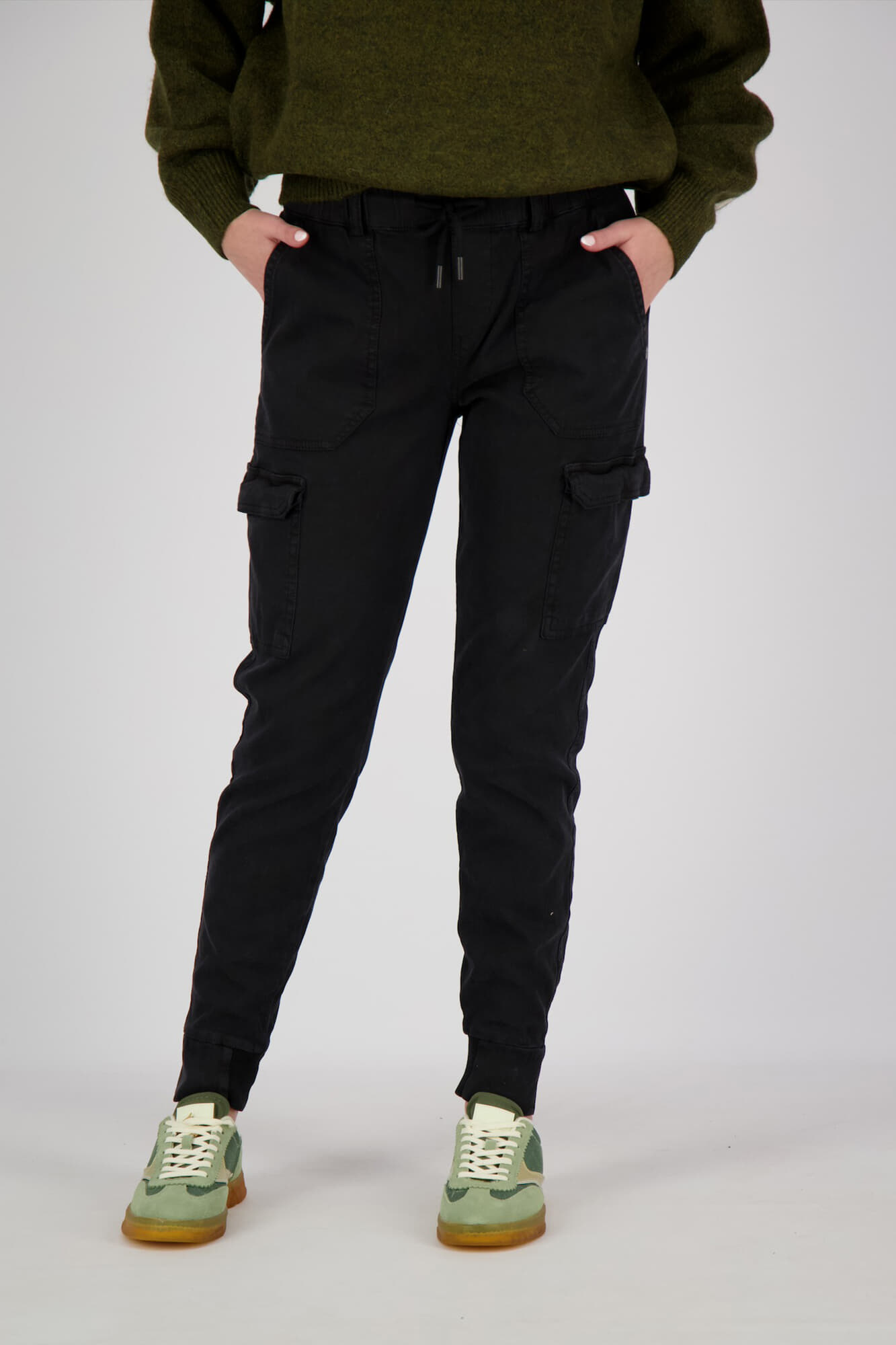 Zhrill Cargobroek Daisy striped Zwart