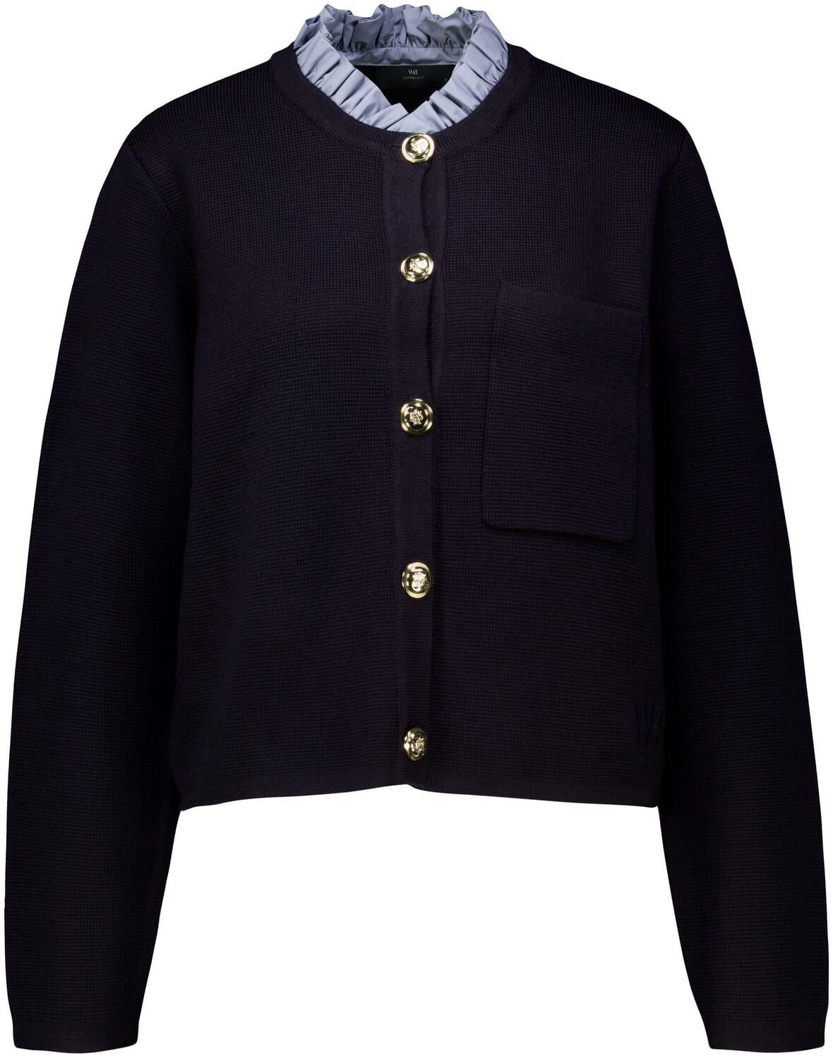 With Black Vest Celeste Navy