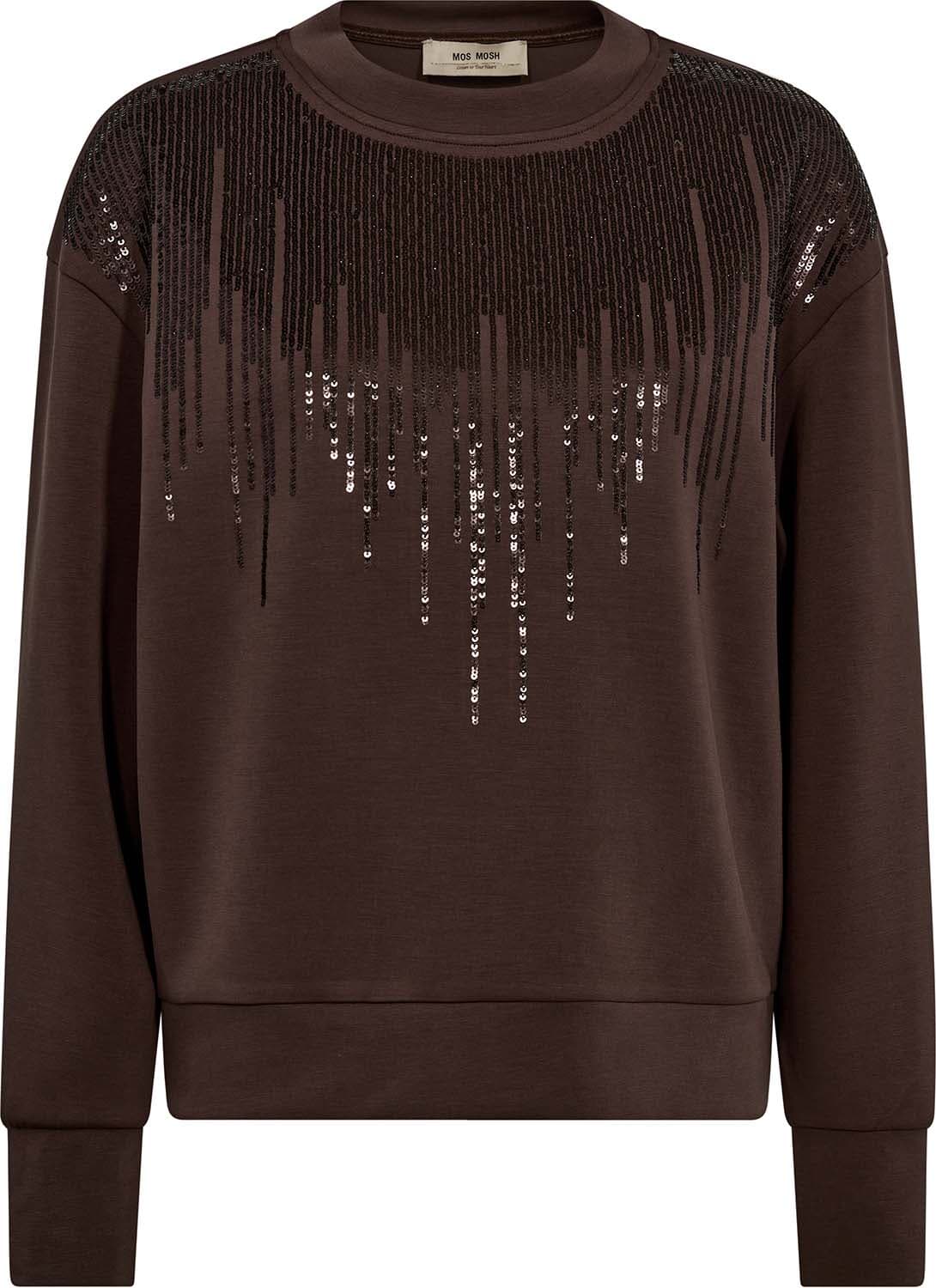 Mos Mosh Sweater Neve Glam Bruin Mos Mosh Sweater Neve Glam Bruin