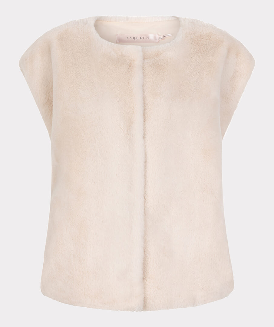 Esqualo Bodywarmer fake fur Beige