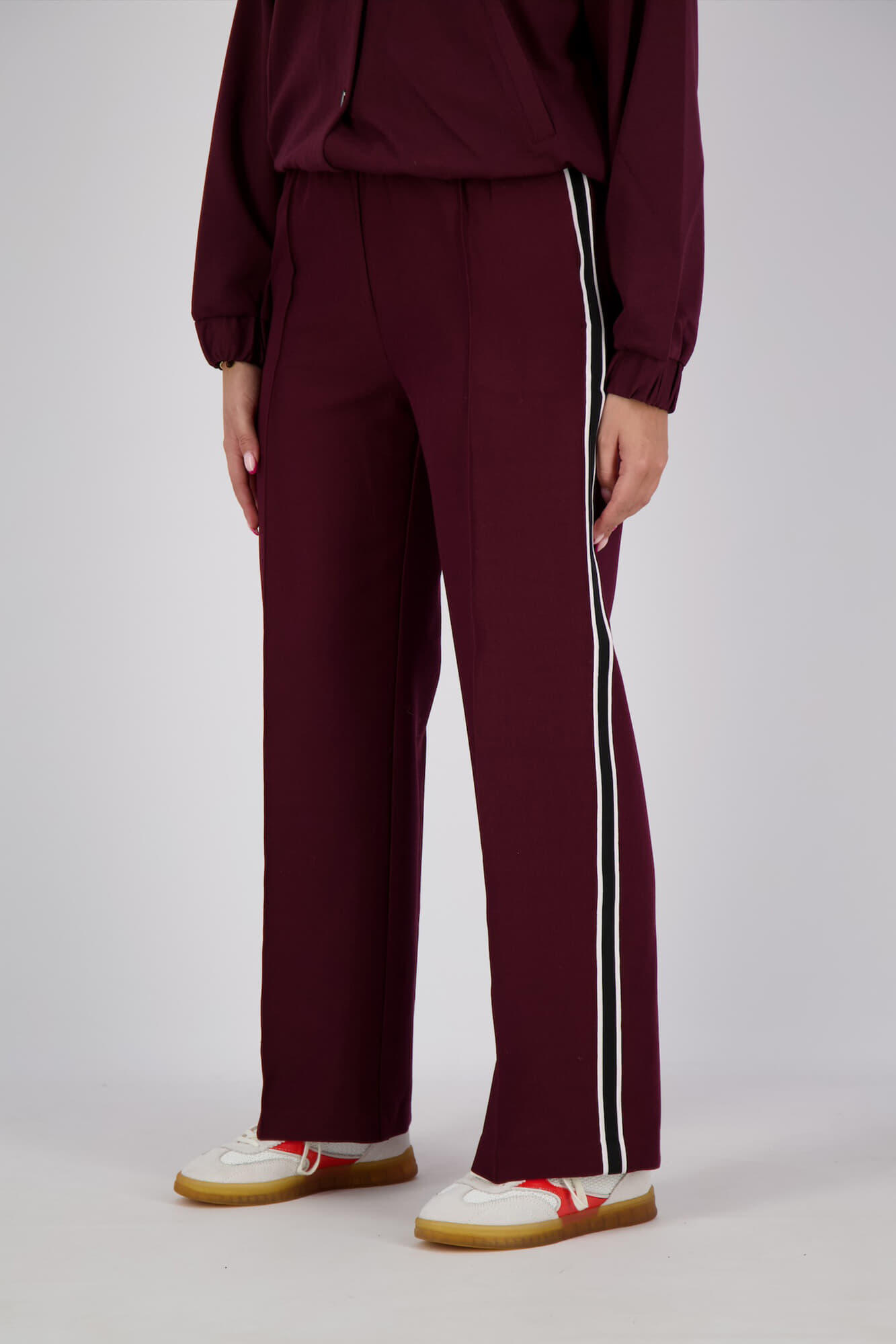 Freequent Pantalon Sofia Bordeaux Rood