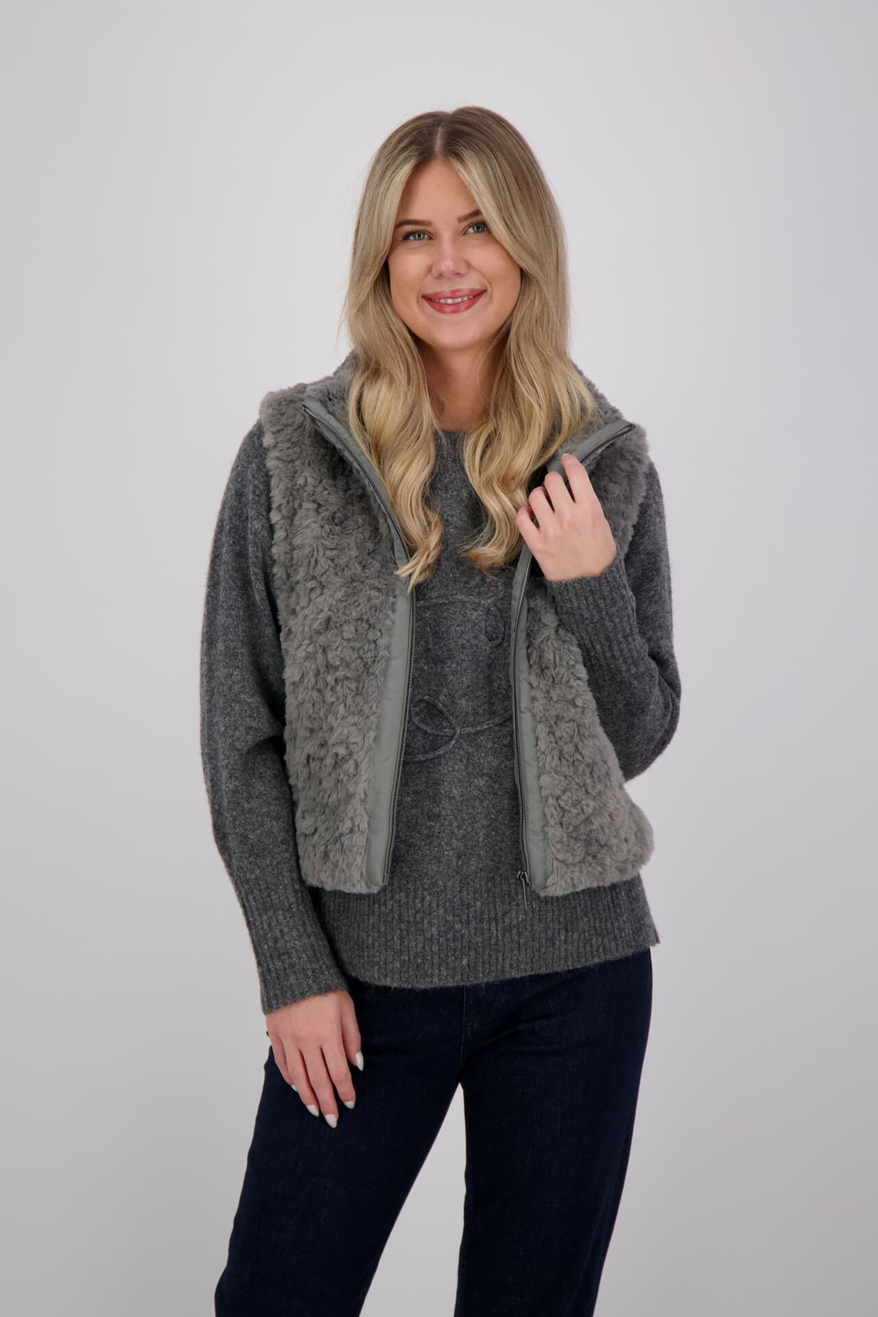 Freequent Trui Evelin Antraciet