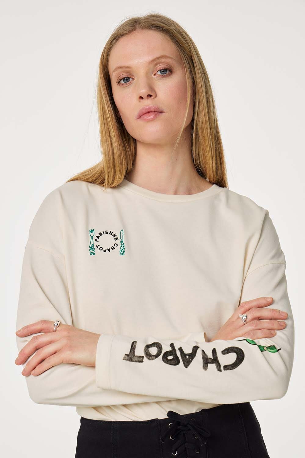 Fabienne Chapot Longsleeve Phileine  Wit