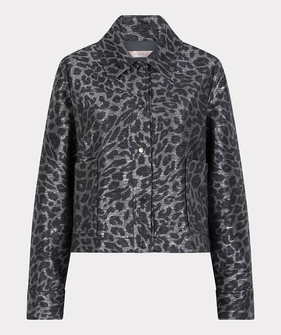 Esqualo Blazer Leopard Antraciet
