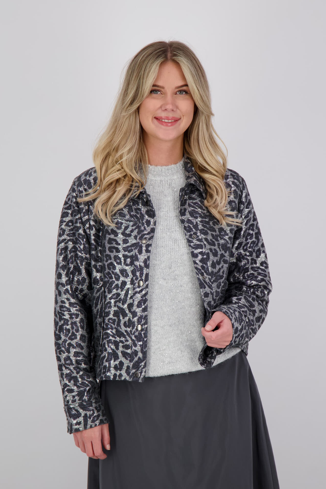 Esqualo Blazer Leopard Antraciet