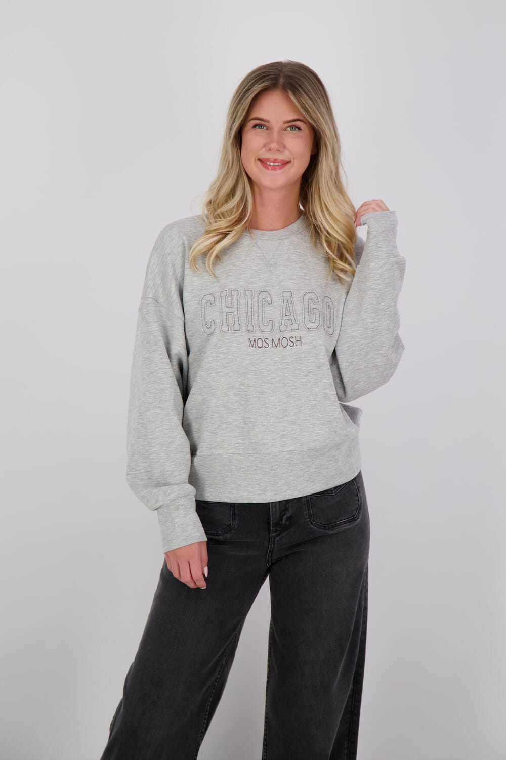 Mos Mosh Sweater Renzie Grijs