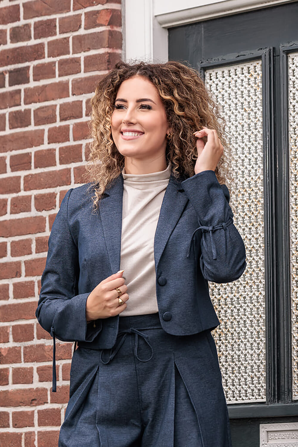 Aimée The Label Blazer Byn Navy
