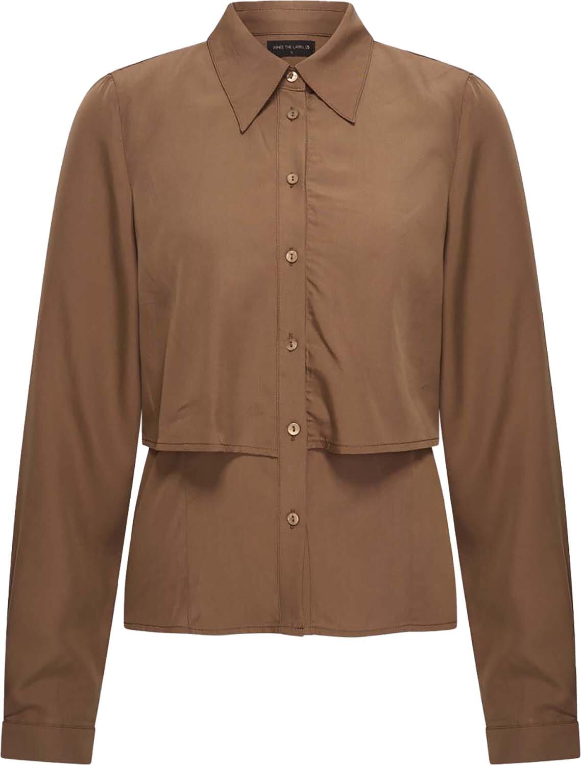 Aimée The Label lea longsleeve Bruin