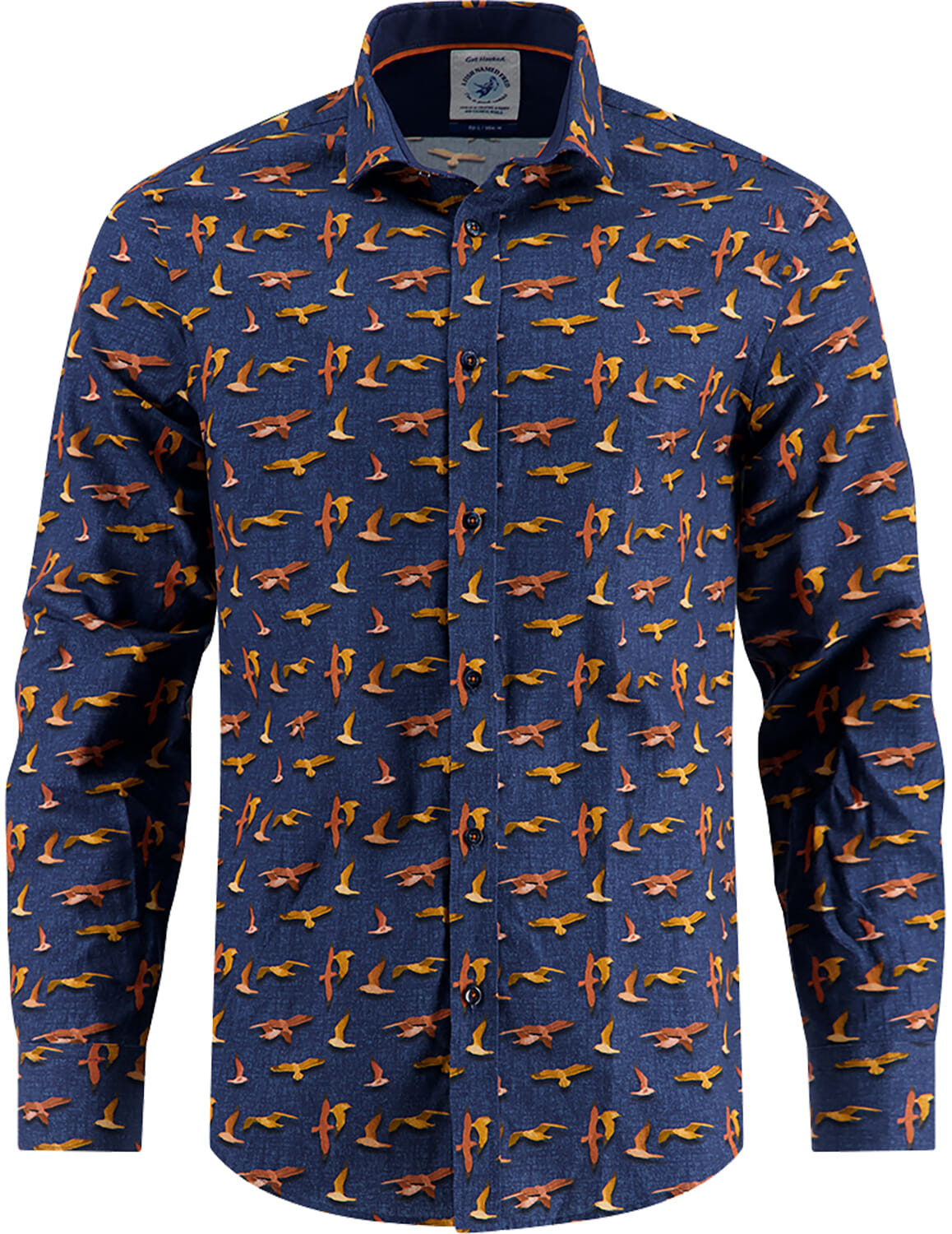 A Fish Named Fred Overhemd Seagull Blauw