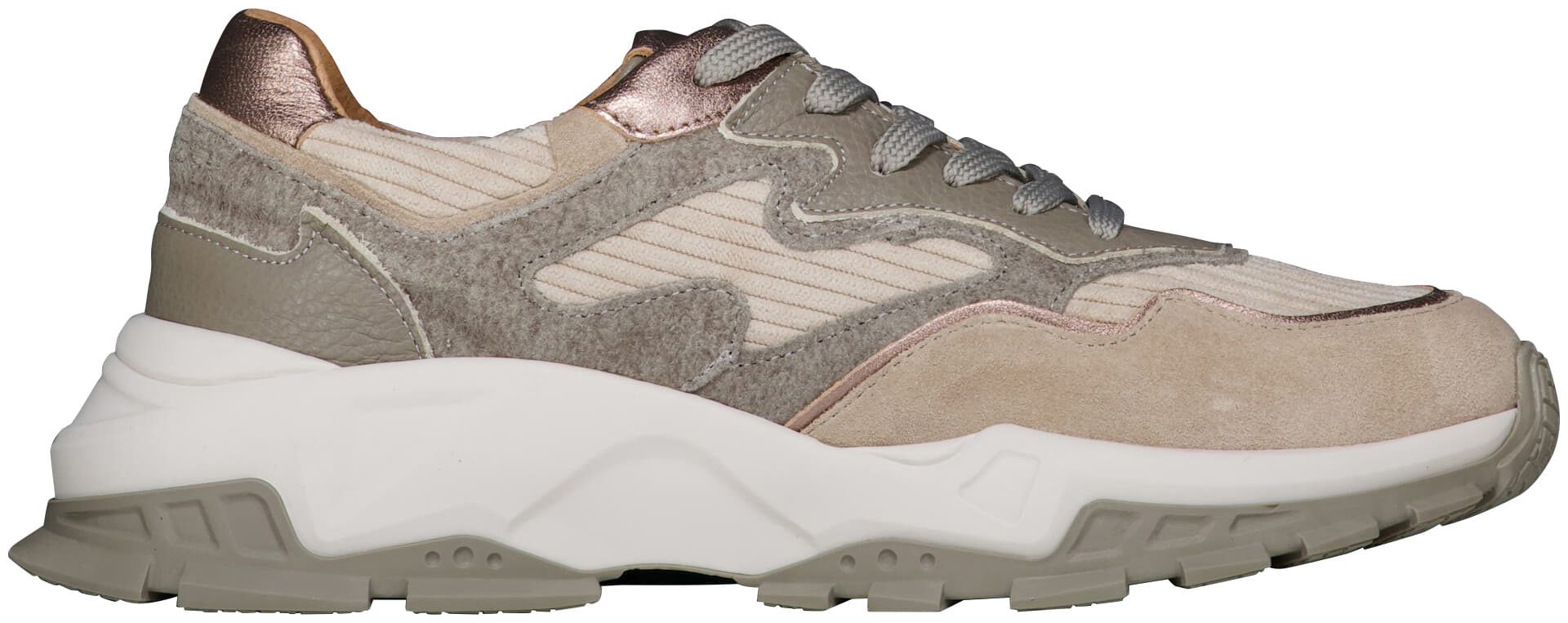 DWRS Sneakers Chester Corderoy Grijs