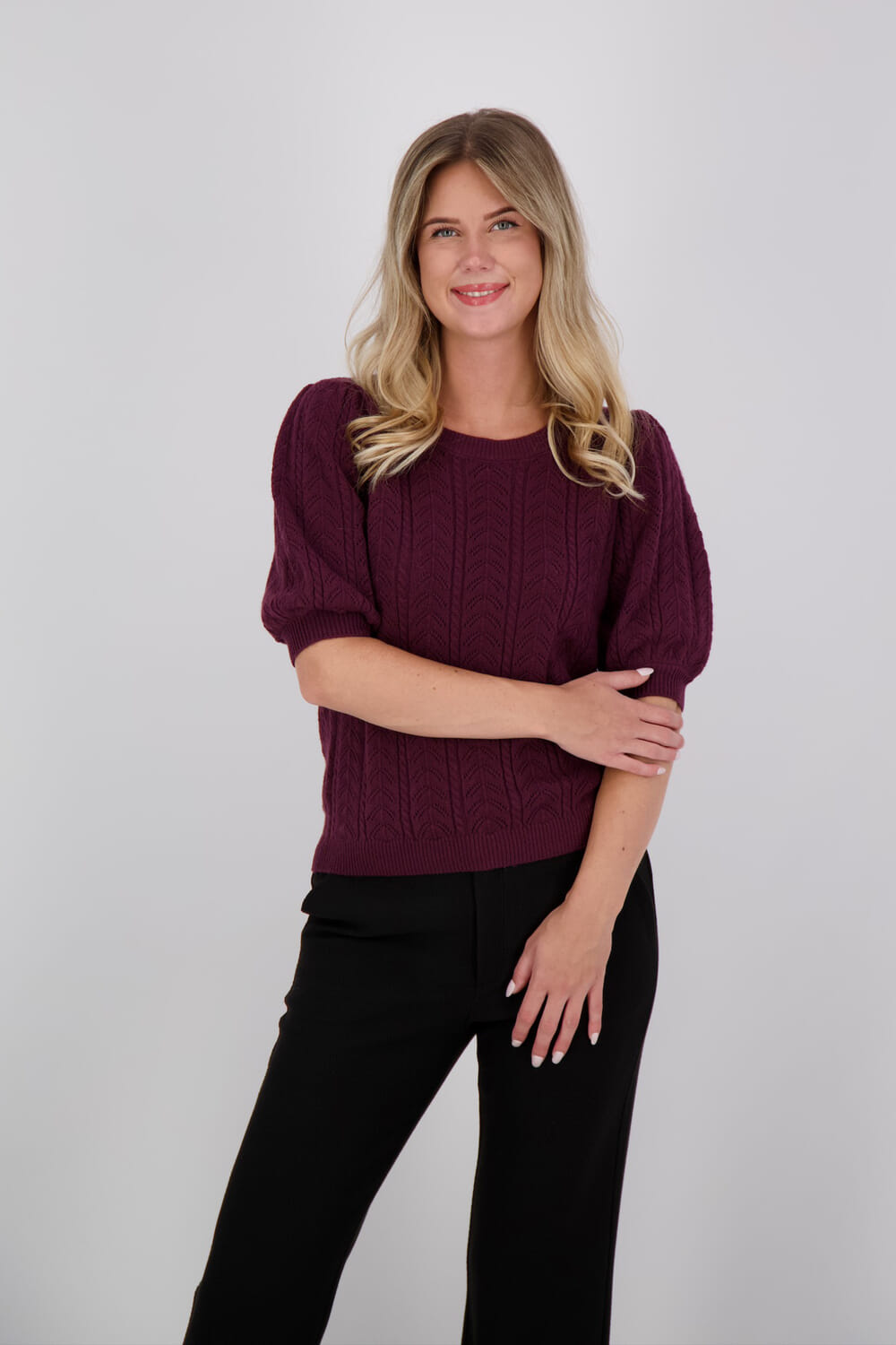 Freequent Top Clarry Bordeaux Rood
